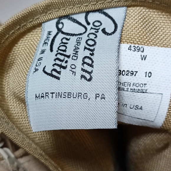 Men's size 11 W made in USA leather tactical boots color tan gently used - Picture 5 of 10